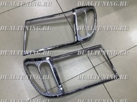 Хром накладки на фары Land Cruiser 100 2003-2007