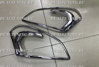 Хром накладки на фары Nissan Dualis / Qashqai Дуалис / Кашкай 2007-2012 J10