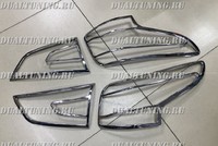 Хром накладки на стопы Nissan Qashqai 2013+