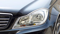 Хромированные накладки на фары Schatz для Mercedes C-Class W204