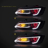 Фары тюнинг Volkswagen Polo 2011-2017 динамический поворотник "Daemon eye"