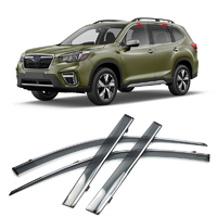 Ветровики - дефлекторы окон комплект Subaru Forester SK (Форестер) 2018, 2019, 2020