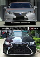 Бампер + фары F-Sport на Lexus ES250 / ES200 / ES300h / ES350 (2015+)