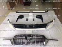 Обвес + решетка радиатора в стиле 2021 года на Land Cruiser 200 2016+
