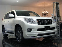 Губа передняя Mz Speed на Toyota Land Cruiser Prado 150 (с ходовыми огнями)