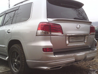 Губа задняя Lexus LX 570 2012-2015 "J-sport" (рестайлинг)