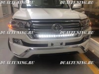 Решетка радиатора с LED подстветкой Toyota Land Cruiser 200 2016-2017