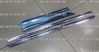 Хром молдинги накладки на двери Toyota Aqua