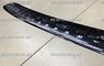 Накладка на задний бампер Subaru Forester SJ 2013-2015 (метал) темная