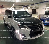 Передний бампер «Wald Black Bison» на Lexus LX 570 рестаил (2012-2016)