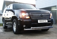 Защита переднего бампера - дуга Chevrolet Tahoe (d76/76)