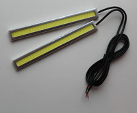 Ходовые огни DRL светодиодные тонкие (серые)