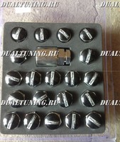 Колесные гайки с секретками MaxGuard (черные)