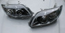 Оптика (фары) Toyota Corolla Axio / Fielder 141 с линзой (черные)