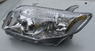 Оптика (фары) Toyota Corolla Axio / Fielder 141 с линзой (белые)