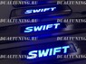 Накладки на пороги с подсветкой (метал) Suzuki Swift 2012-2014