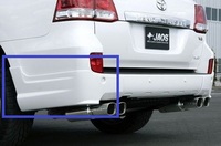 Задние клыки (накладки) Jaos на Toyota Land Cruiser 200 2008-2011