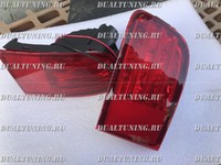 Стопы (катафоты) дополнительные Toyota Land Cruiser Prado 120 / Surf 215 в задний бампер (красные)