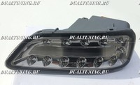 Стопы в задний бампер (катафоты) диодные Nissan Patrol Y62 (дымчатые)