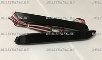 Катафоты фонари в бампер LED Toyota дымчатые (черные)