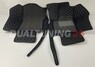 Коврики экокожа 3D + вставки ворс (комплект 4шт) в салон для Jeep Grand Cherokee 2013