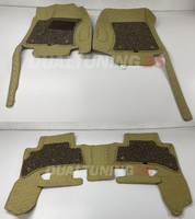 Коврики экокожа 3D + вставки ворс (комплект 4шт) в салон для Toyota Land Cruiser Prado 150