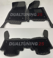 Коврики экокожа 3D вставки ворс (комплект 4шт) Lexus RX450hL