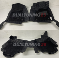 Коврики экокожа 3D + вставки ворс (комплект 4шт) в салон для Toyota Mark 2 JZX100