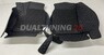 Коврики экокожа 3D вставки EVA (комплект 4шт) Toyota Corolla Touring (черные)