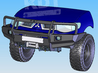 Силовой передний бампер со съёмным кенгурином Mitsubishi L-200 Triton