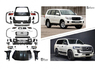 Рестайлинг комплект GBT для Toyota Land cruiser 200 в Land Cruiser 300