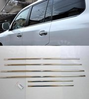 Отсечка окон (хром молдинги / накладки на окна) набор 6шт Toyota Land Cruiser Prado 150