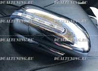 Хром накладки на зеркала Suzuki Escudo/Grand Vitara 2005-2014 (с поворотником)