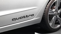 Наклейки quattro (черная)