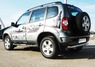 Пороги труба с накладками Chevrolet Niva Bertone (d76)