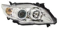 Оптика (фары) диодные Toyota Corolla 150 2006-2010 линза (хром)