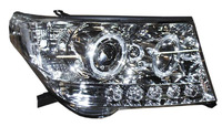 Фары (оптика) Toyota Land Cruiser 200 2007+ линза (хром) #2