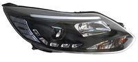 Фары (оптика) Ford Focus III 2011+ (линза) черные SONAR