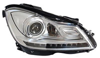 Фары (оптика) диодные Mercedes W204 2011+ линза (хром) 