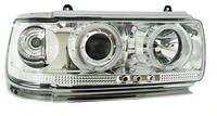 Оптика (фары) цельные Toyota Land Cruiser 80 1990-1998 линза (хром)