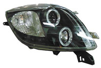 Фары (оптика) линза Toyota Vitz / Yaris 2005-2008 (черные)