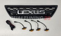 Решетка радиатора тюнинг с огнями Lexus RX300 2003-2009