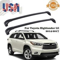 Рейлинги поперечные - поперечины Toyota Highlander 2013-2018 (черные)