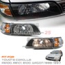 Фары (оптика) Toyota Corolla 100 1997-2002 (черный хрусталь)