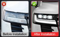 Фары тюнинг LED на Toyota Land Cruiser 300