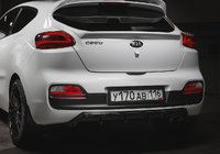 Накладка на задний бампер / диффузор «Extreme» Kia Pro Ceed 3d (JD) 2012-2015