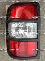 Стопы диодные тюнинг Mitsubishi Pajero V32 (черная оконтовка)