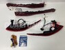 Стопы тюнинг LED красные Toyota Harrier 80 (VLAND)