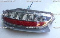 Дополнительные стопы в бампер (катафоты) Lexus RX330 / Toyota Harrier 2003-2008 диодные (красно-белые)