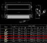 Светодиодная балка Aurora ALO-D6DA-30 60 диодов 300W